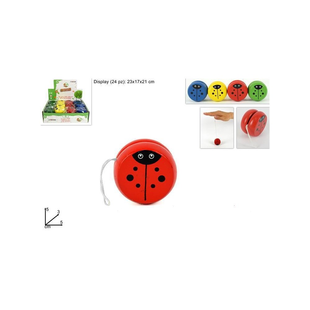 YO-YO LEGNO COCCINELLA 4 COLOR